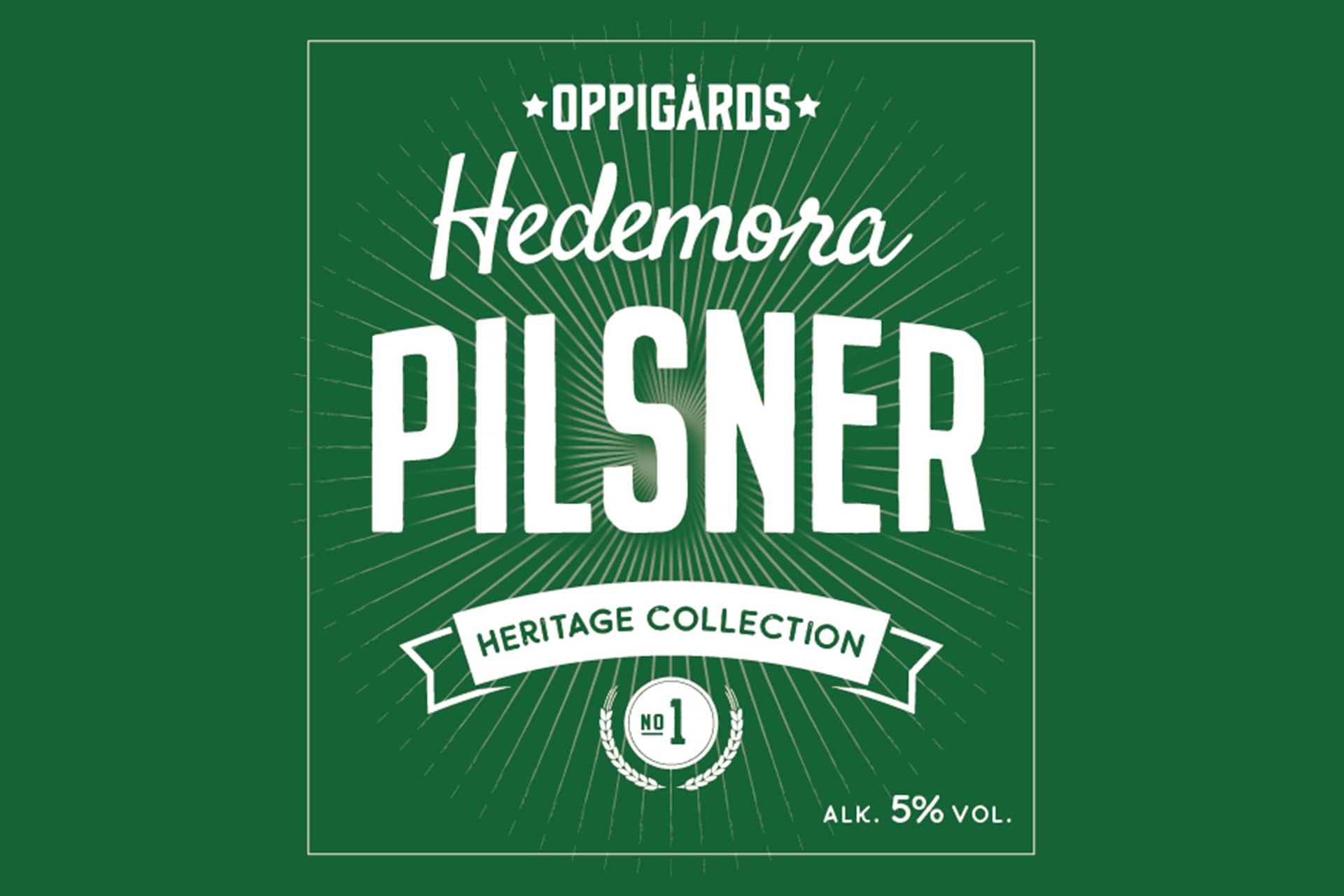 Oppigårds Hedemora Pilsner - Nu på fat hos The Bishops Arms!